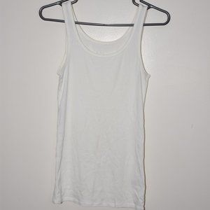 White Cotton Tank Top